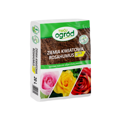 Ziemia kwiatowa Rosahumus + Microstar róże 20 l Agrosimex