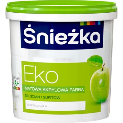 Farba emulsyjna EKO biała 1 l Śnieżka