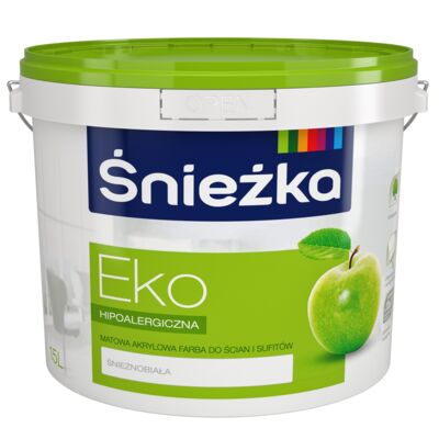 Farba emulsyjna EKO biała 15 l Śnieżka