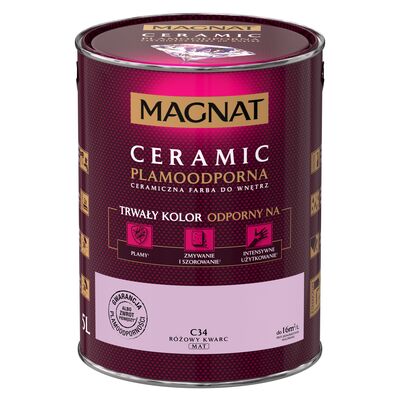 Farba ceramiczna różowy kwarc C34 5 l Magnat