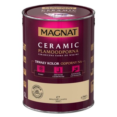 Farba ceramiczna brązowy jaspis C7 5 l Magnat
