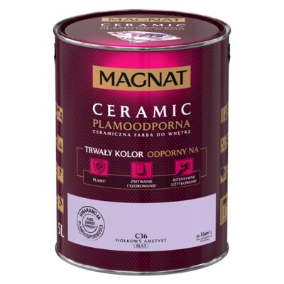 Farba ceramiczna fiołkowy ametyst C36 5 l Magnat