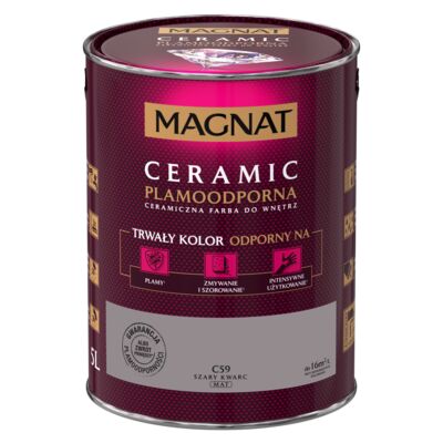 Farba ceramiczna szary kwarc C59 5 l Magnat