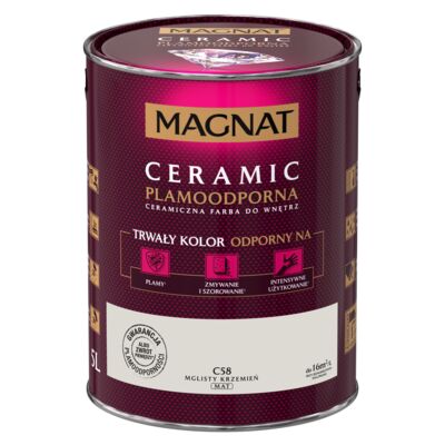 Farba ceramiczna mglisty krzemień C58 5 l Magnat