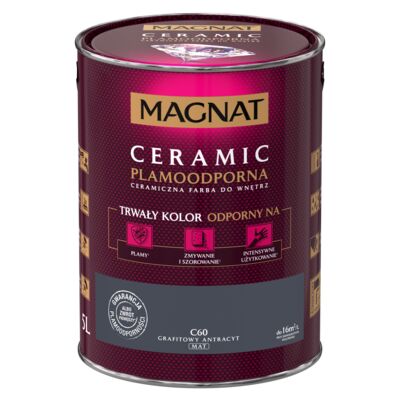 Farba ceramiczna grafitowy antracyt C60 5 l Magnat