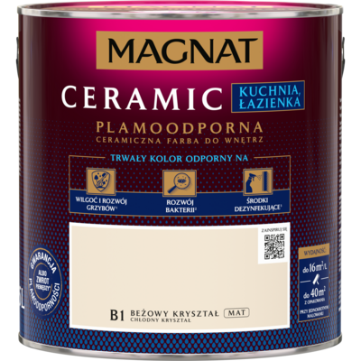 Farba ceramiczna MAGNAT KitchenBathroom chłodny kryształ B1 2,5 l