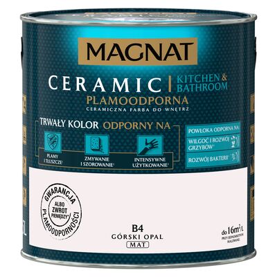 Farba ceramiczna MAGNAT KitchenBathroom górski opal B4 2,5 l