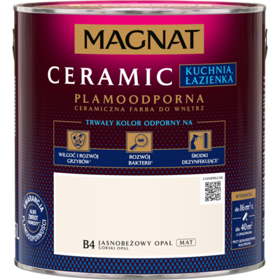 Farba ceramiczna MAGNAT KitchenBathroom górski opal B4 2,5 l