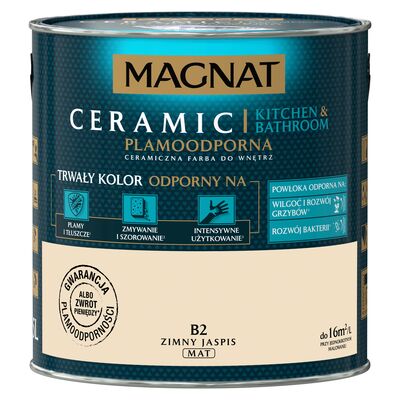 Farba ceramiczna MAGNAT KitchenBathroom zimny jaspis B2 2,5 l