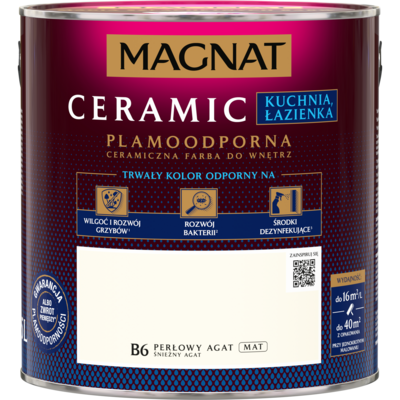 Farba ceramiczna MAGNAT KitchenBathroom perłowy agat B6 2,5 l