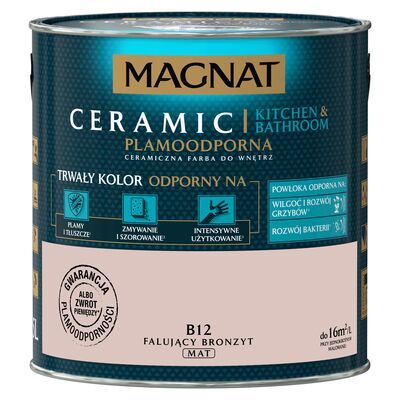 Farba ceramiczna MAGNAT KitchenBathroom falujący bronzyt B12 2,5 l