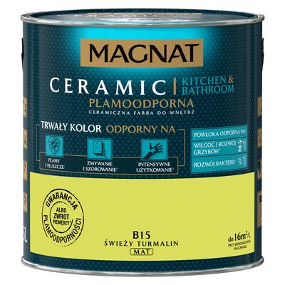 Farba ceramiczna MAGNAT KitchenBathroom świeży turmalin B15 2,5 l
