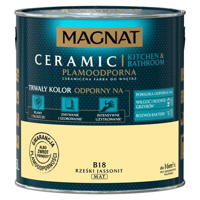 Farba ceramiczna MAGNAT KitchenBathroom rześki jassonit B18 2,5 l