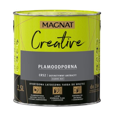 Farba lateksowa MAGNAT Creative definitywny antracyt 2,5 l