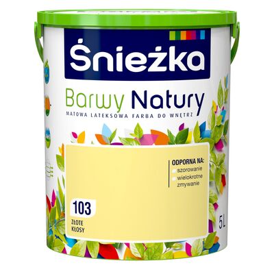 Farba lateksowa Barwy Natury złote kłosy 103 5 l Śnieżka