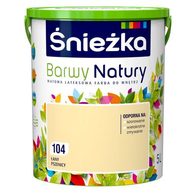 Farba lateksowa Barwy Natury łany pszenicy 104 5 l Śnieżka