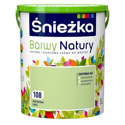Farba lateksowa Barwy Natury wiosenna łąka 108 5 l Śnieżka