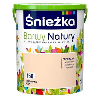 Farba lateksowa Barwy Natury herbaciana róża 150 5 l Śnieżka