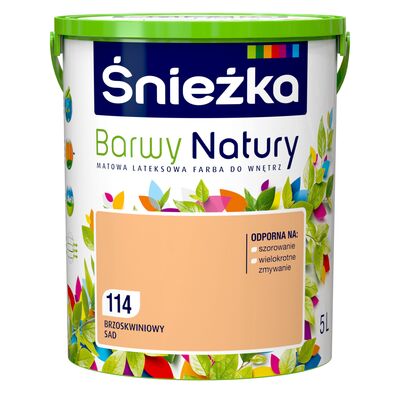 Farba lateksowa Barwy Natury brzoskwiniowy sad 114 5 l Śnieżka
