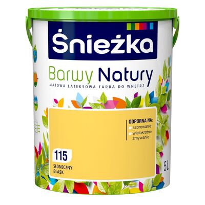Farba lateksowa Barwy Natury słoneczny blask 115 5 l Śnieżka