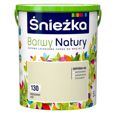 Farba lateksowa Barwy Natury wiosenny liść 130 5 l Śnieżka