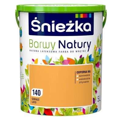 Farba lateksowa Barwy Natury gorące lato 140 5 l Śnieżka