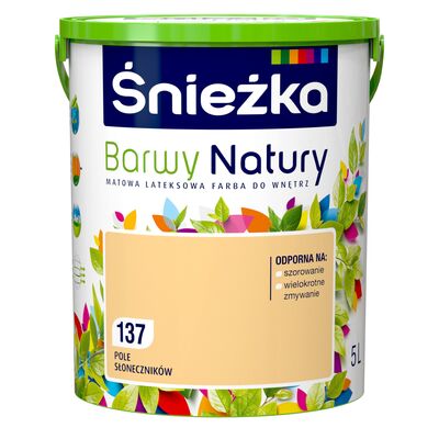 Farba lateksowa Barwy Natury pole słoneczników 137 5 l Śnieżka
