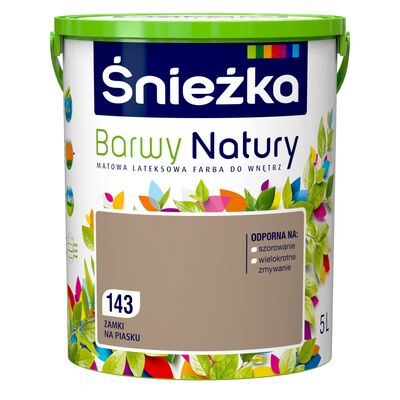 Farba lateksowa Barwy Natury zamki na piasku 143 5 l Śnieżka