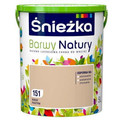 Farba lateksowa Barwy Natury kwiat pustyni 151 5 l Śnieżka