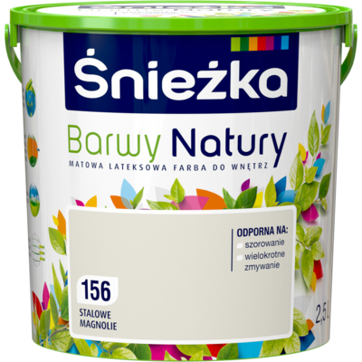 Farba lateksowa Barwy Natury stalowe magnolie 156 5 l Śnieżka