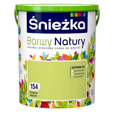 Farba lateksowa Barwy Natury powiew wiosny 154 5 l Śnieżka