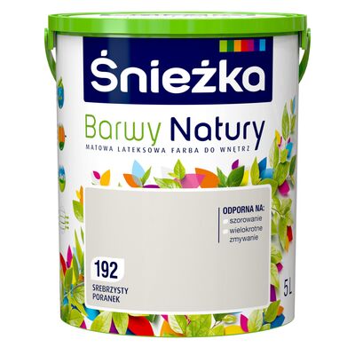 Farba lateksowa Barwy Natury srebrzysty poranek 192 5 l Śnieżka
