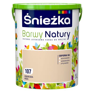 Farba lateksowa Barwy Natury angielska róża 107 5 l Śnieżka
