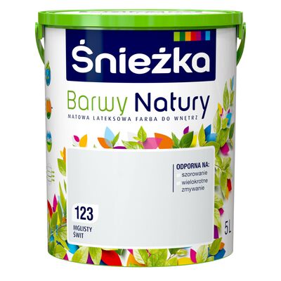 Farba lateksowa Barwy Natury mglisty świt 123 5 l Śnieżka