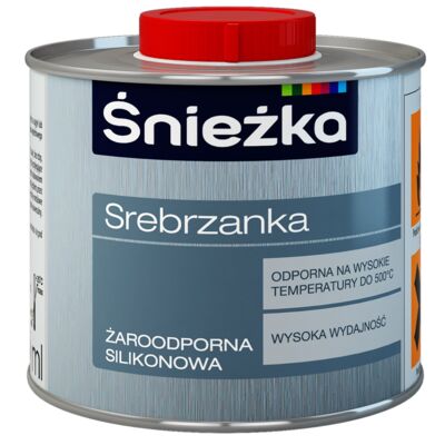 Farba żaroodporna Srebrzanka srebrny 5 l Śnieżka