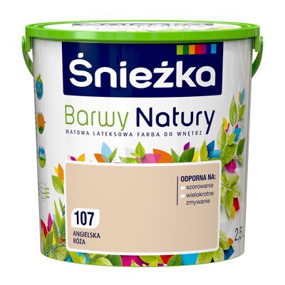 Farba lateksowa Barwy Natury angielska róża 107 2,5 l Śnieżka