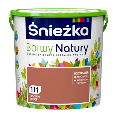 Farba lateksowa Barwy Natury pustynne słońce 111 2,5 l Śnieżka