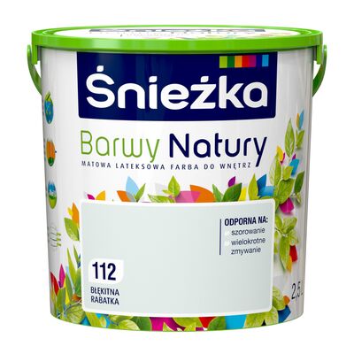 Farba lateksowa Barwy Natury błękitna rabatka 112 2,5 l Śnieżka