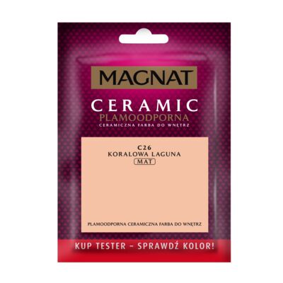 Farba ceramiczna MAGNAT Ceramic TESTER koralowa laguna C26 30 ml