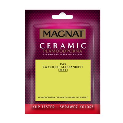 Farba ceramiczna MAGNAT Ceramic TESTER zwycięski aleksandryt C43 30 ml