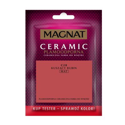 Farba ceramiczna MAGNAT Ceramic TESTER kuszący rubin C28 30 ml