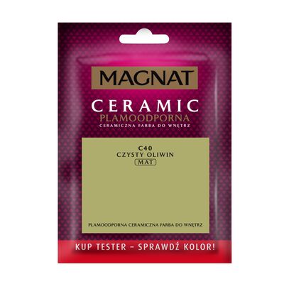 Farba ceramiczna MAGNAT Ceramic TESTER czysty oliwin C40 30 ml
