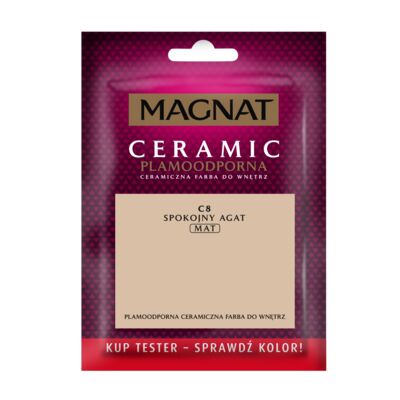 Farba ceramiczna MAGNAT Ceramic TESTER spokojny agat C8 30 ml