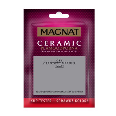 Farba ceramiczna MAGNAT Ceramic TESTER grafitowy marmur C31 30 ml