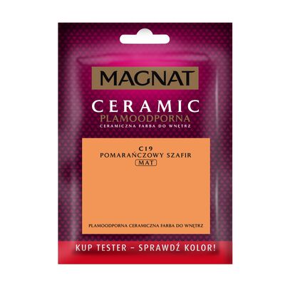 Farba ceramiczna MAGNAT Ceramic TESTER pomarańczowy szafir C19 30 ml