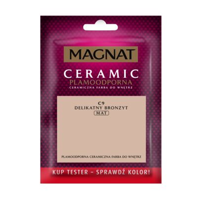 Farba ceramiczna MAGNAT Ceramic TESTER delikatny bronzyt C9 30 ml