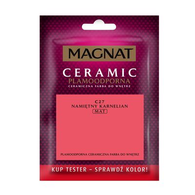 Farba ceramiczna MAGNAT Ceramic TESTER namiętny karnelian C27 30 ml