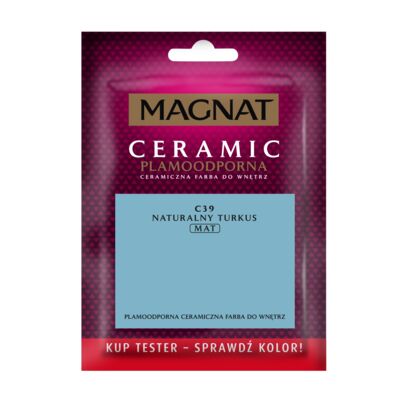 Farba ceramiczna MAGNAT Ceramic TESTER naturalny turkus C39 30 ml