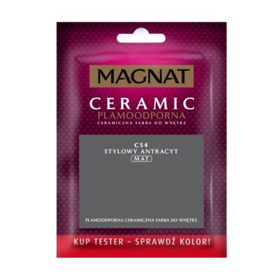 Farba ceramiczna MAGNAT Ceramic TESTER stylowy antracyt C54 30 ml