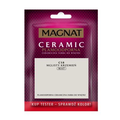 Farba ceramiczna MAGNAT Ceramic TESTER mglisty krzemień C58 30 ml